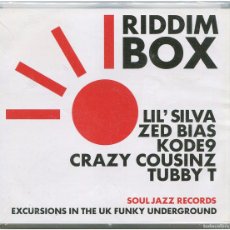 CDs de Música: VVAA - RIDDIM BOX (EXCURSIONS IN THE UK FUNKY UNDERGROUND) - 2XCD UK - SOUL JAZZ REC. - SJR CD229. Lote 401143984