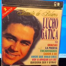 CDs de Música: DOBLE CD LUCHO GATICA : SELECCION DE BOLEROS ( 30 CANCIONES ) SABOR A MI, LA NAVE DEL OLVIDO, ETC. Lote 401183524