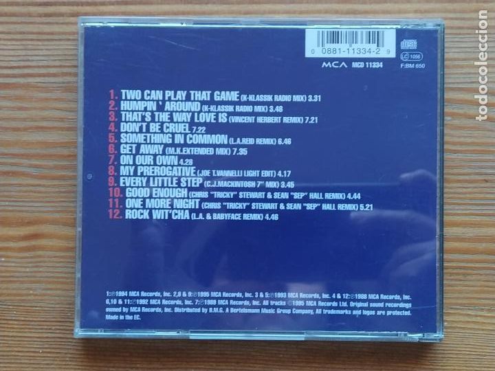 CDs de m&uacute;sica: CD BOBBY BROWN - TWO CAN PLAY THAT GAME (J4) - Foto 2