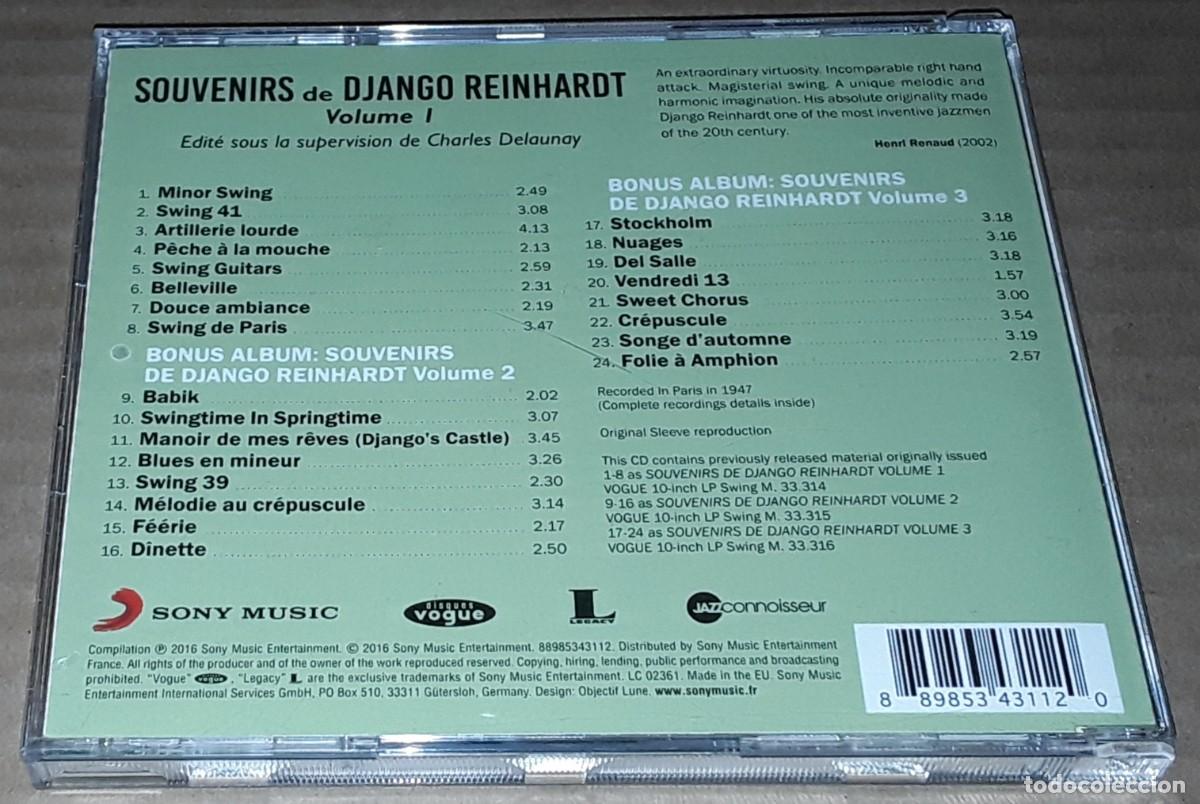 CDs de m&uacute;sica: CD - DJANGO REINHARDT - SOUVENIRS DE DJANGO REINHARDT - Foto 2