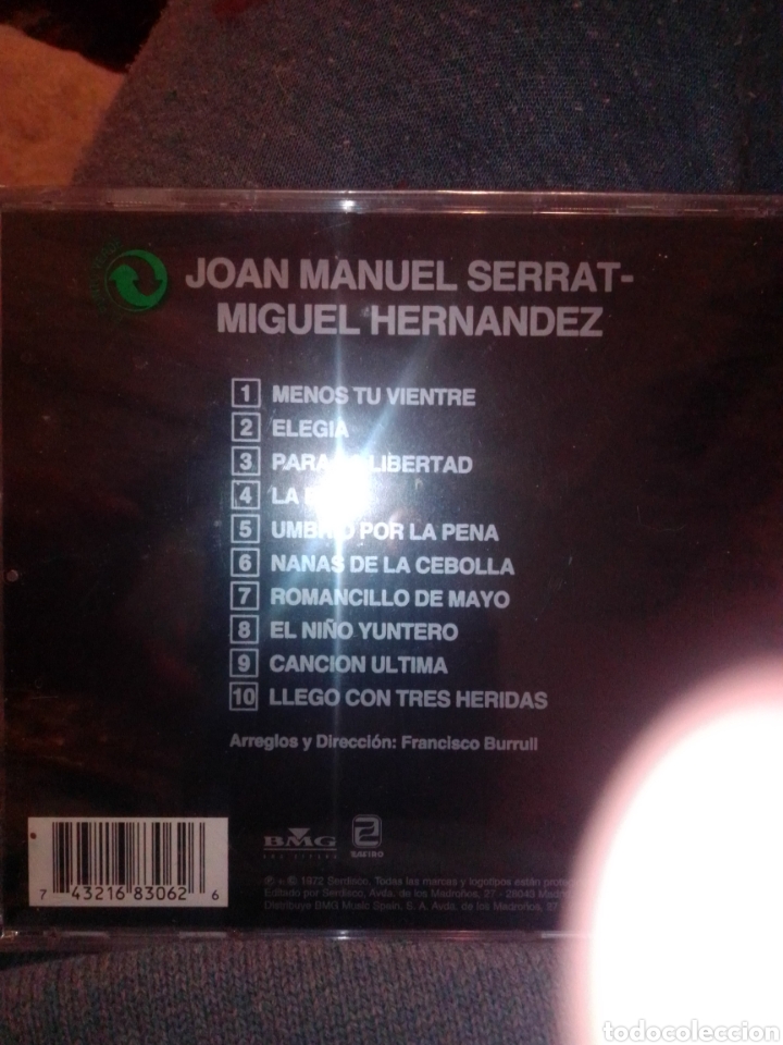 CDs de m&uacute;sica: Serrat Miguel Hernandez - Foto 2