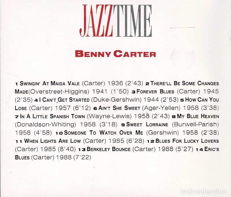 CDs de m&uacute;sica: Jazz Time. Benny Carter. CD - Foto 2