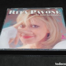 CDs de Música: RITA PAVONE - NO SOLO NOSTALGIA - DISCO DOBLE CON LIBRETO - 1995 - CD DOBLE - DISCOS VERIFICADOS. Lote 401355319