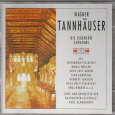 CDs de Música: WAGNER - TANNHÄUSER (2 X CD CANTUS CLASSICS 2002) KARL ELMENDORFF. Lote 401375134