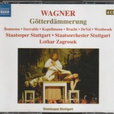 CDs de Música: WAGNER - GÖTTERDÄMMERUNG (4 X CD NAXOS 2007) LOTHAR ZAGROSEK. Lote 401375339
