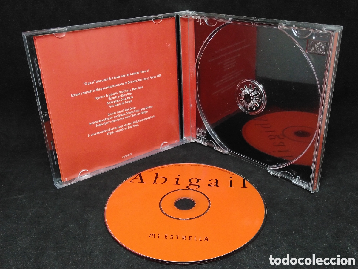 CDs de m&uacute;sica: ABIGAIL - MI ESTRELLA - 2004 - CD - DISCO VERIFICADO - Foto 3