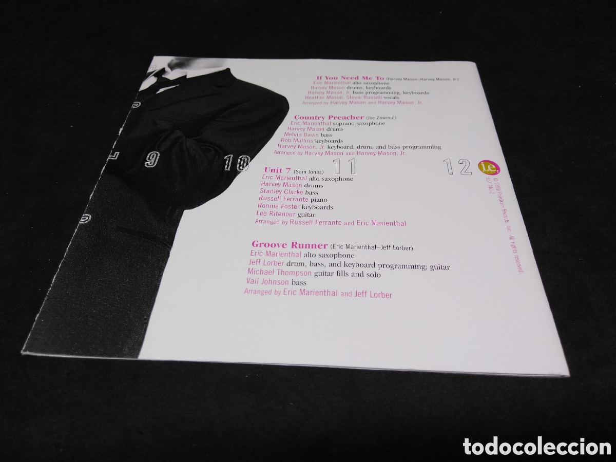 CDs de m&uacute;sica: ERIC MARIENTHAL - WALK TALL - 1998- CD - DISCO VERIFICADO - Foto 5