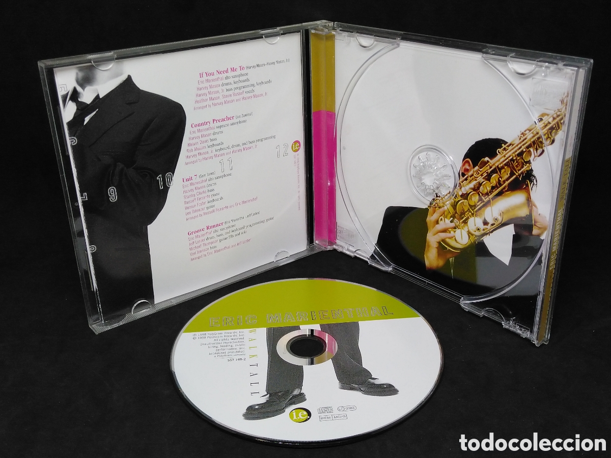 CDs de m&uacute;sica: ERIC MARIENTHAL - WALK TALL - 1998- CD - DISCO VERIFICADO - Foto 3