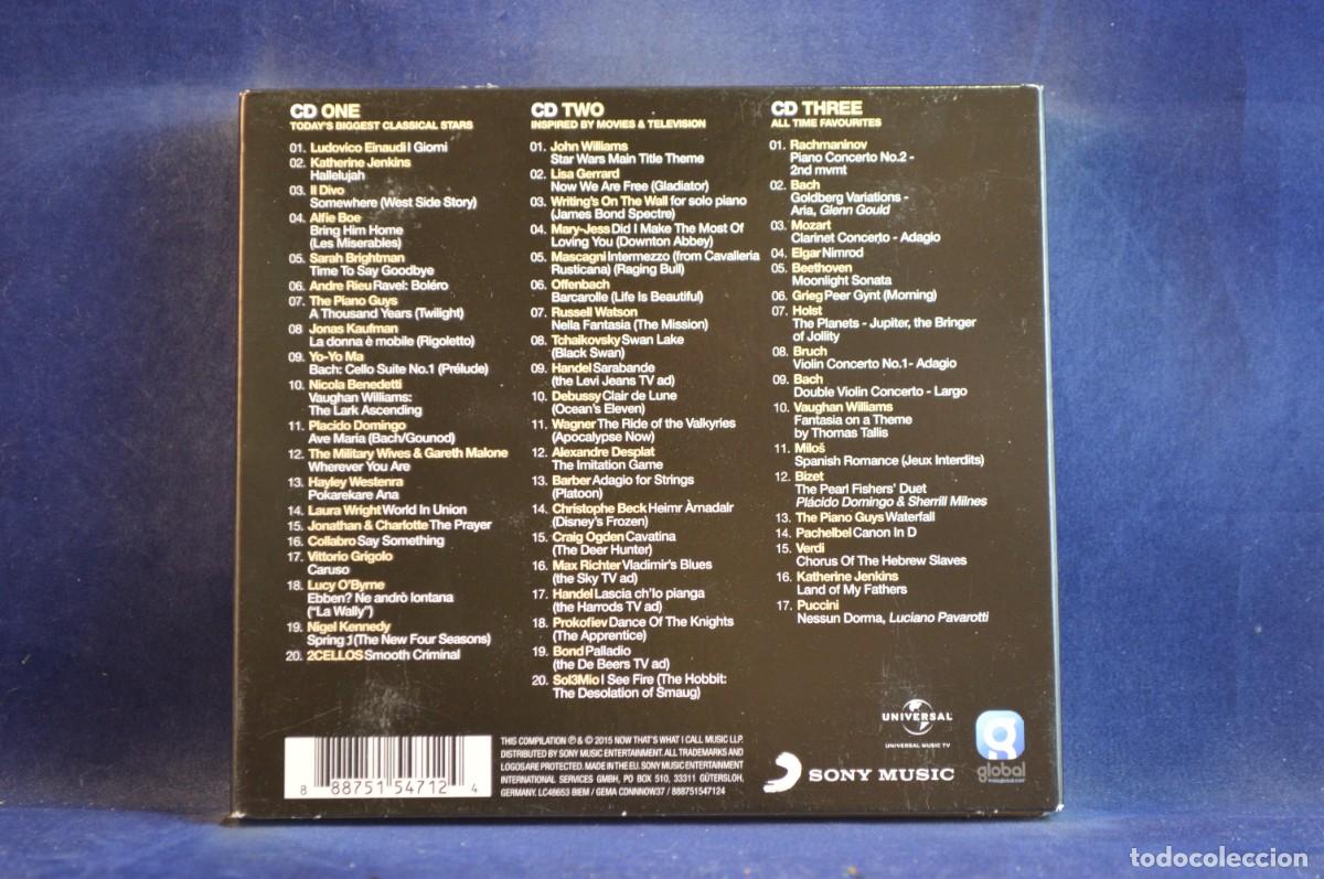 CDs de m&uacute;sica: VARIOS - NOW THAT&acute;S WHAT I CALL CLASSICAL - 3 CD - Foto 2