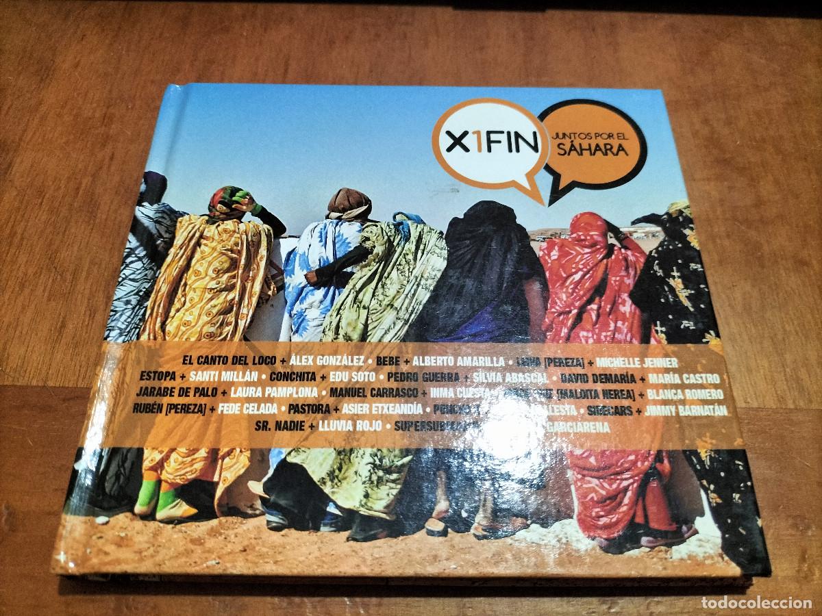 Music CDs: X1FIN. JUNTOS POR EL S&Aacute;BARA. DIGIPACK. DOBLE CD. VARIOS AUTORES. BUEN ESTADO