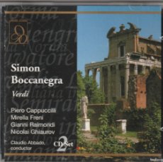 CDs de Música: VERDI - SIMON BOCANEGRA (2 X CD OPERA D'ORO 2000) CAPPUCCILLI · FRENI · RAIMONDI. Lote 401497554