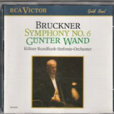 CDs de Música: BRUCKNER - SYMPHONY NO. 6 - GUNTER WAND (CD RCA VICTOR). Lote 401498154