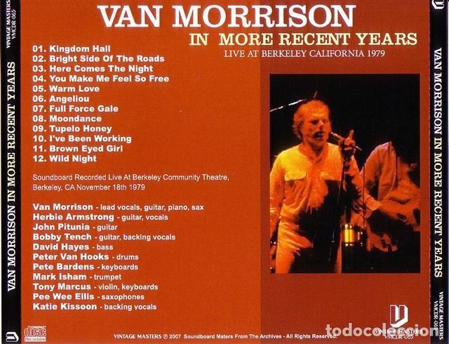 CDs de m&uacute;sica: CD VAN MORRISON - In More Recent Years - Live Berkeley 1979 - Foto 2