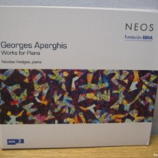 CDs de Música: CD. GEORGES APERGHIS. WORKS FOR PIANO. CD NEOS FUNDACION BBVA 2009