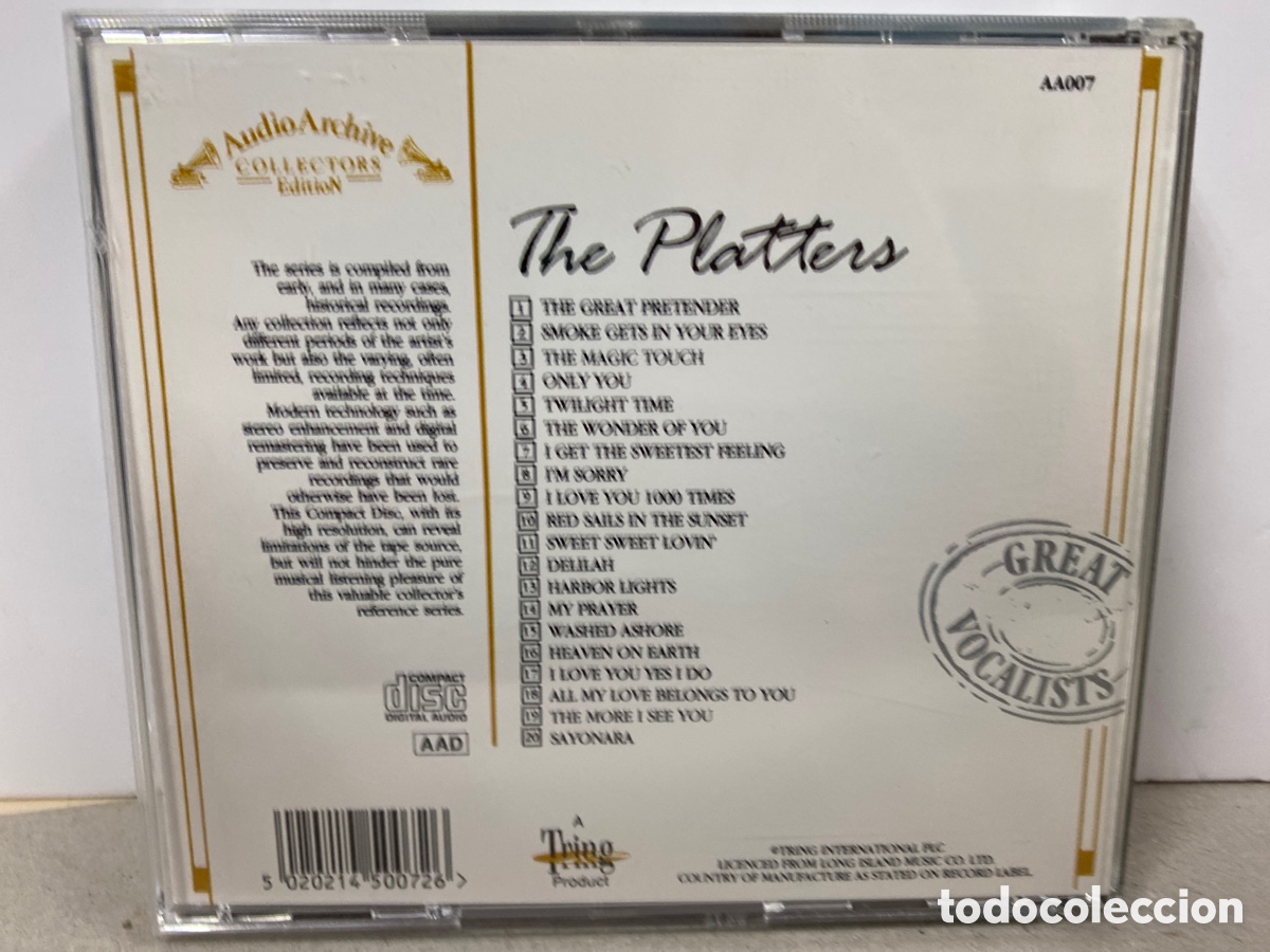 CDs de m&uacute;sica: The Platters - 20 Reflective Recordings (CD, Comp) - Foto 2