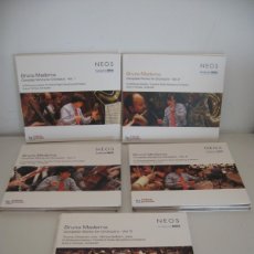 CDs de Música: CD. BRUNO MODERNA. COMPLETE WORKS FOR ORCHESTRA. VOL 1- 2-3-4-5. CDS. NEOS FUNDACION BBVA 2009/10/13