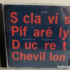 CDs de Música: LOUIS SCLAVIS, DOMINIQUE PIFARÉLY, MARC DUCRET, BRUNO CHEVILLON - ACOUSTIC QUARTET (CD, ALBUM). Lote 401893569