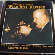 CDs de Música: WILD BILL DAVISON WITH BUZZY DROOTIN, HERB HALL, CLAUDE HOPKINS - THE JAZZ GIANTS. Lote 401915344