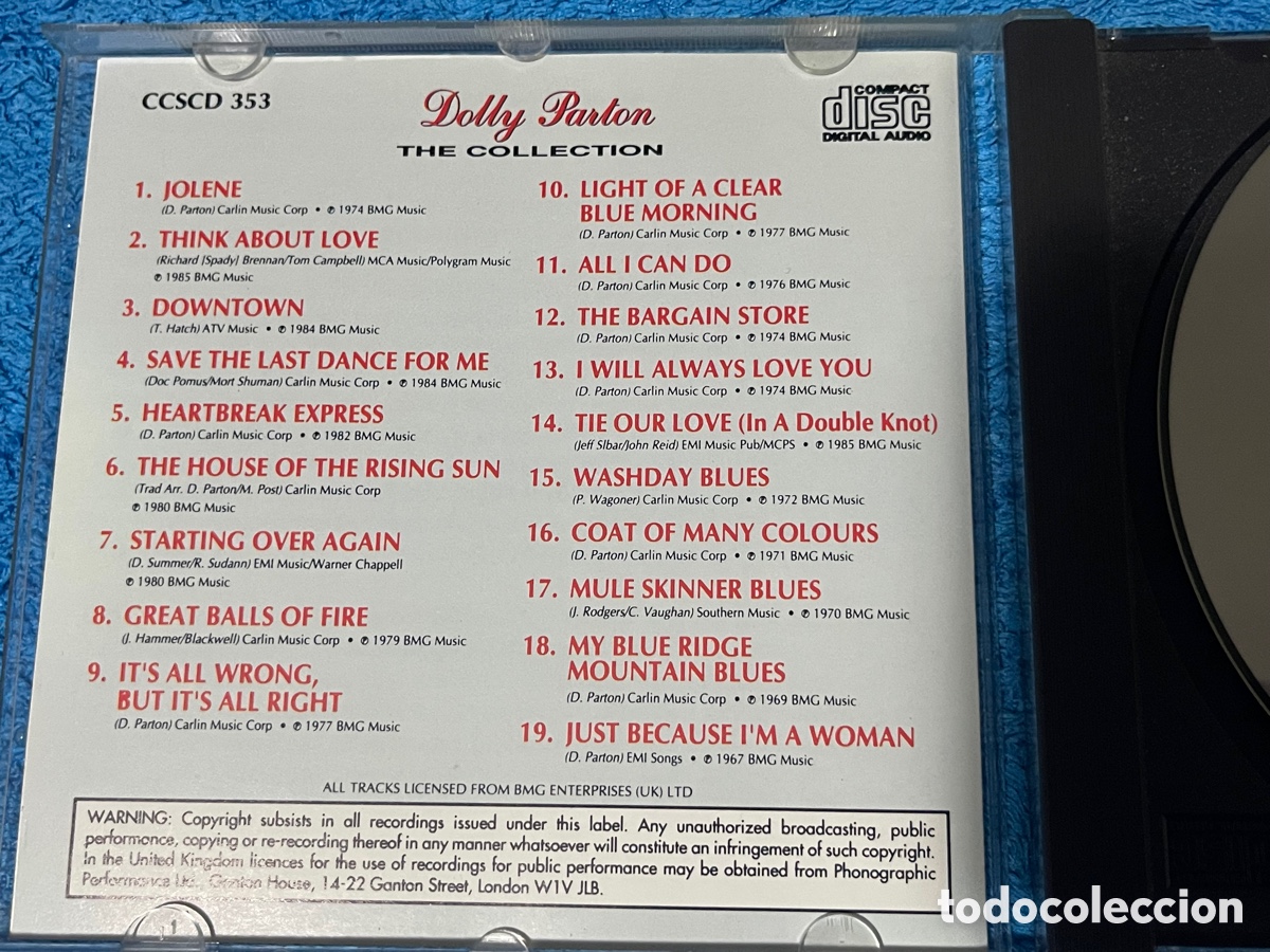 CDs de m&uacute;sica: CD DOLLY PARTON THE COLLECTION 1992 - Foto 6