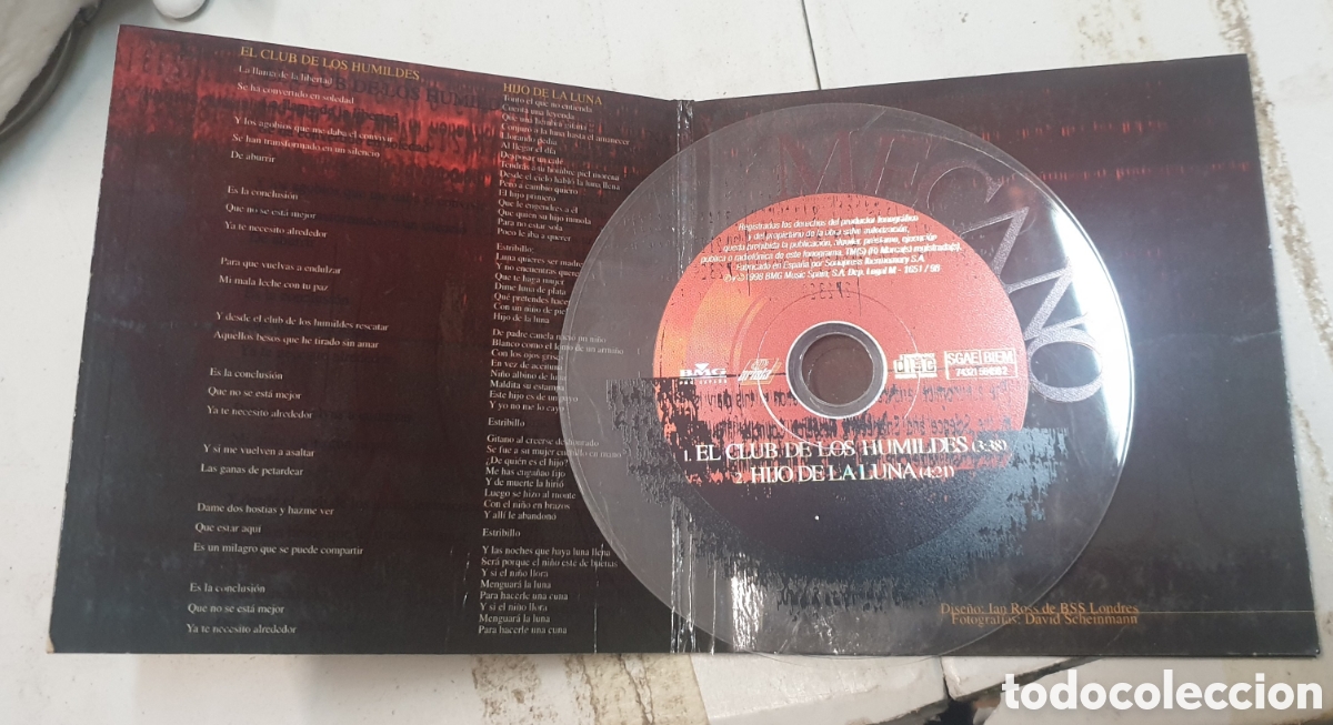 CDs de m&uacute;sica: Mecano - El club de los humildes. Cd single - Foto 2