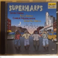 CDs de Música: JAMES COTTON, BILLY BRANCH, CHARLIE MUSSELWHITE, SUGAR RAY NORCIA (SUPERHARPS) CD 1999. Lote 402097749