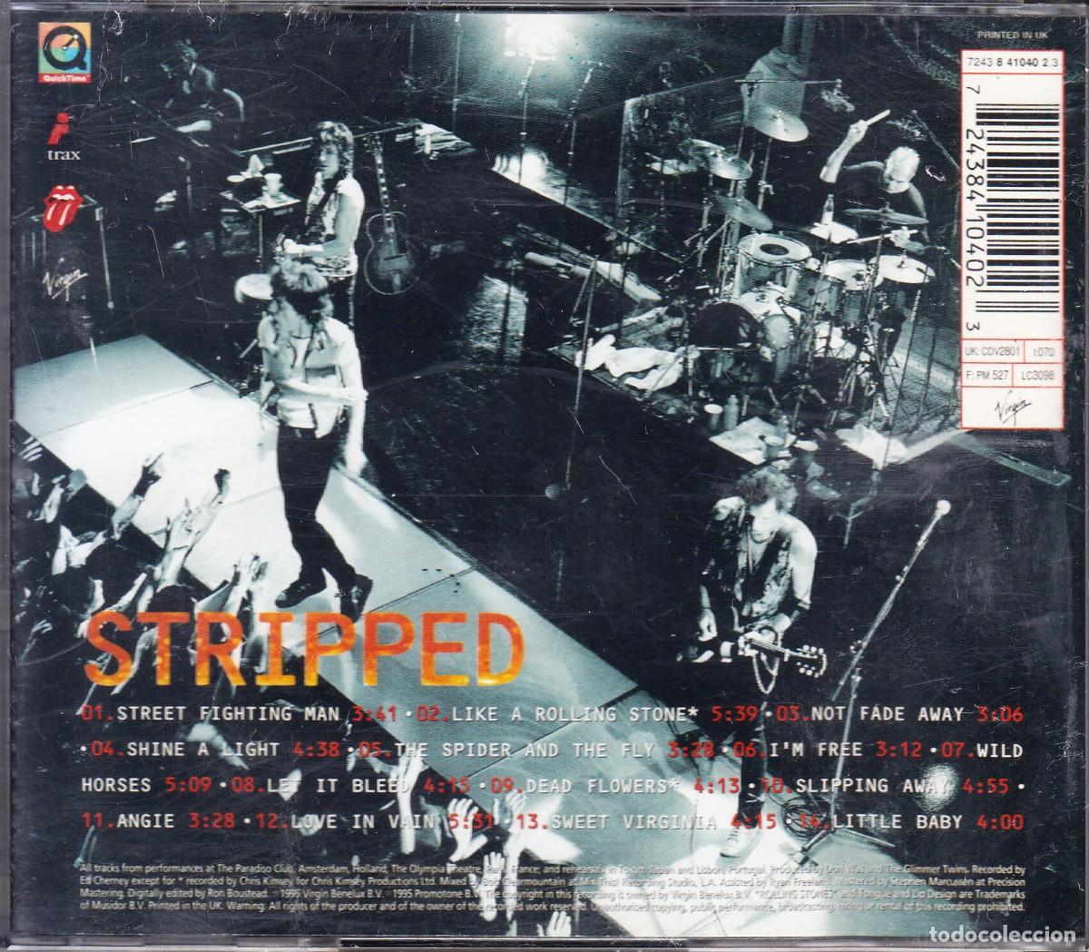 CDs de m&uacute;sica: THE ROLLING STONES. STRIPPED. CD. - Foto 2