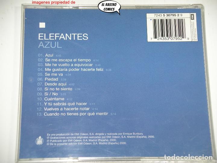 CDs de m&uacute;sica: Elefantes, Azul, CD EMI, 2000, Indie - Foto 2