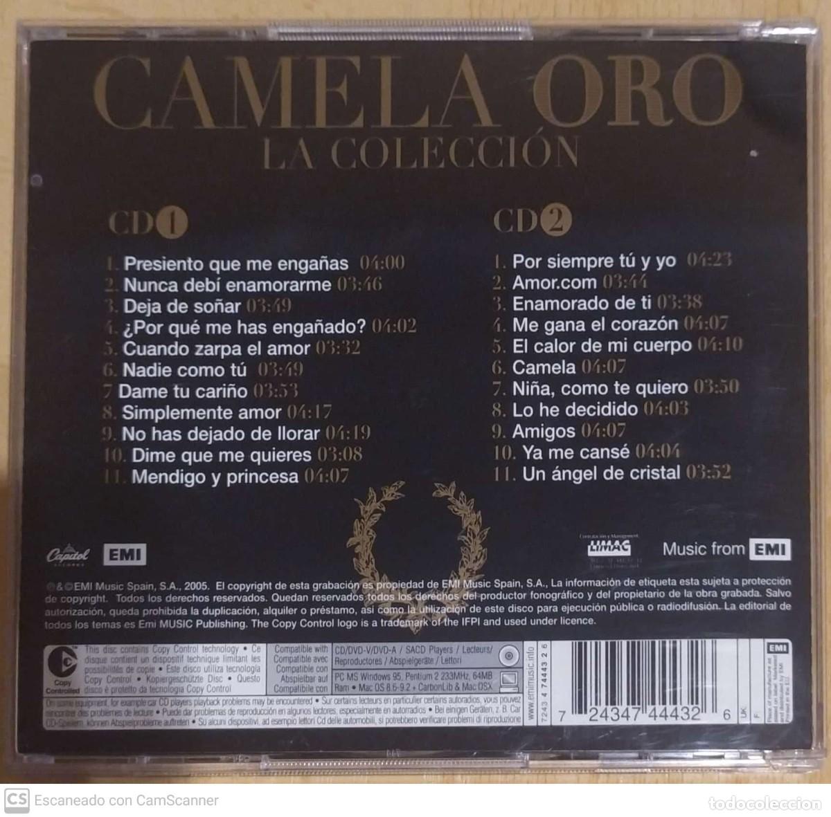 CDs de m&uacute;sica: CAMELA (ORO - LA COLECCION) 2 CDs 2005 - Foto 2