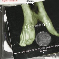 CDs de Música: SOTARES, ANTOLOGÍA DE LA MÚSICA POPULAR ESPAÑOLA, VOL I, DOBLE, 2 CD, PLECTRUM 1998, MUY BUEN ESTADO. Lote 402292864