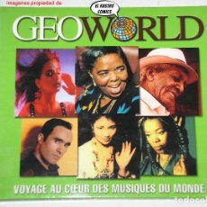 CDs de Música: GEOWORLD, VOYAGE AU COEUR DES MUSIQUES DU MONDE, CD BMG 1999, CESARIA EVORA, COMPAY SEGUNDO, BONGA…. Lote 402294719