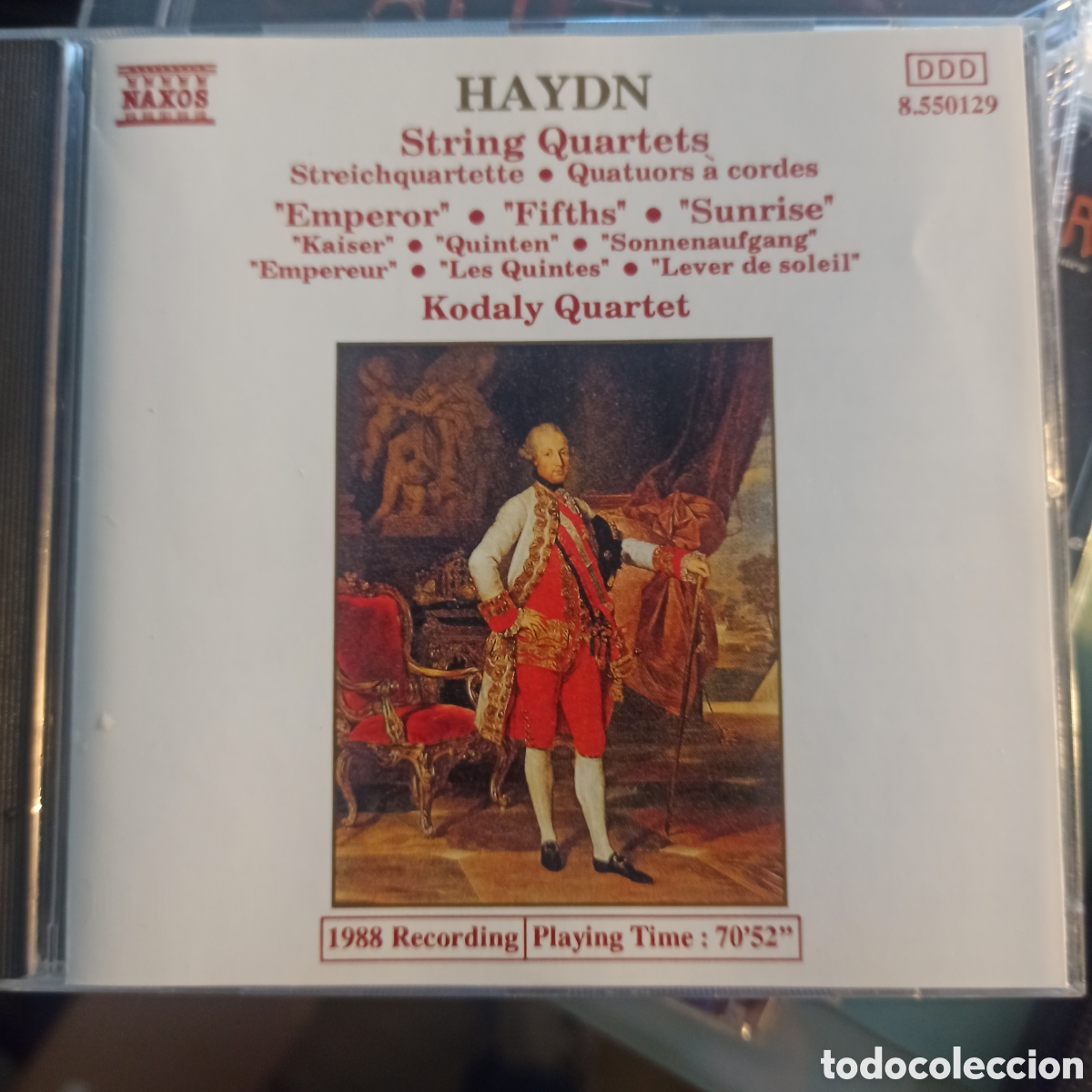 CDs de m&uacute;sica: Haydn/Kod&aacute;ly Quartet &ndash; String Quartets (Emperor/Fifths/Sunrise) - Foto 1
