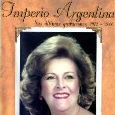 CDs de Música: IMPERIO ARGENTINA. SUS ULTIMAS GRABACIONES 1972-2000 (CAJA CON 2 CDS Y FOLLETO). Lote 402448134
