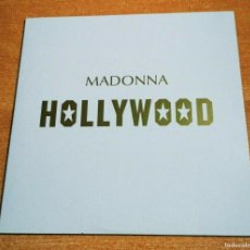 CDs de Música: MADONNA HOLLYWOOD CD SINGLE PROMO ALEMANIA DEL AÑO 2003 CARTON 1 TEMA. Lote 402462699