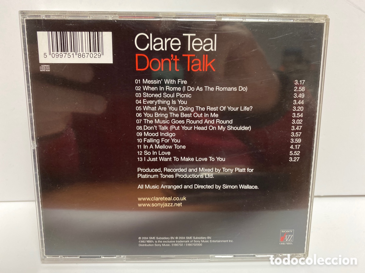 CDs de m&uacute;sica: Clare Teal - Dont Talk (CD, Album) - Foto 2