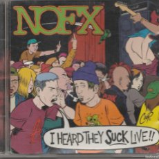 CDs de Música: CD - NOFX - I HEARD THEY SUCK LIVE!. Lote 402508904