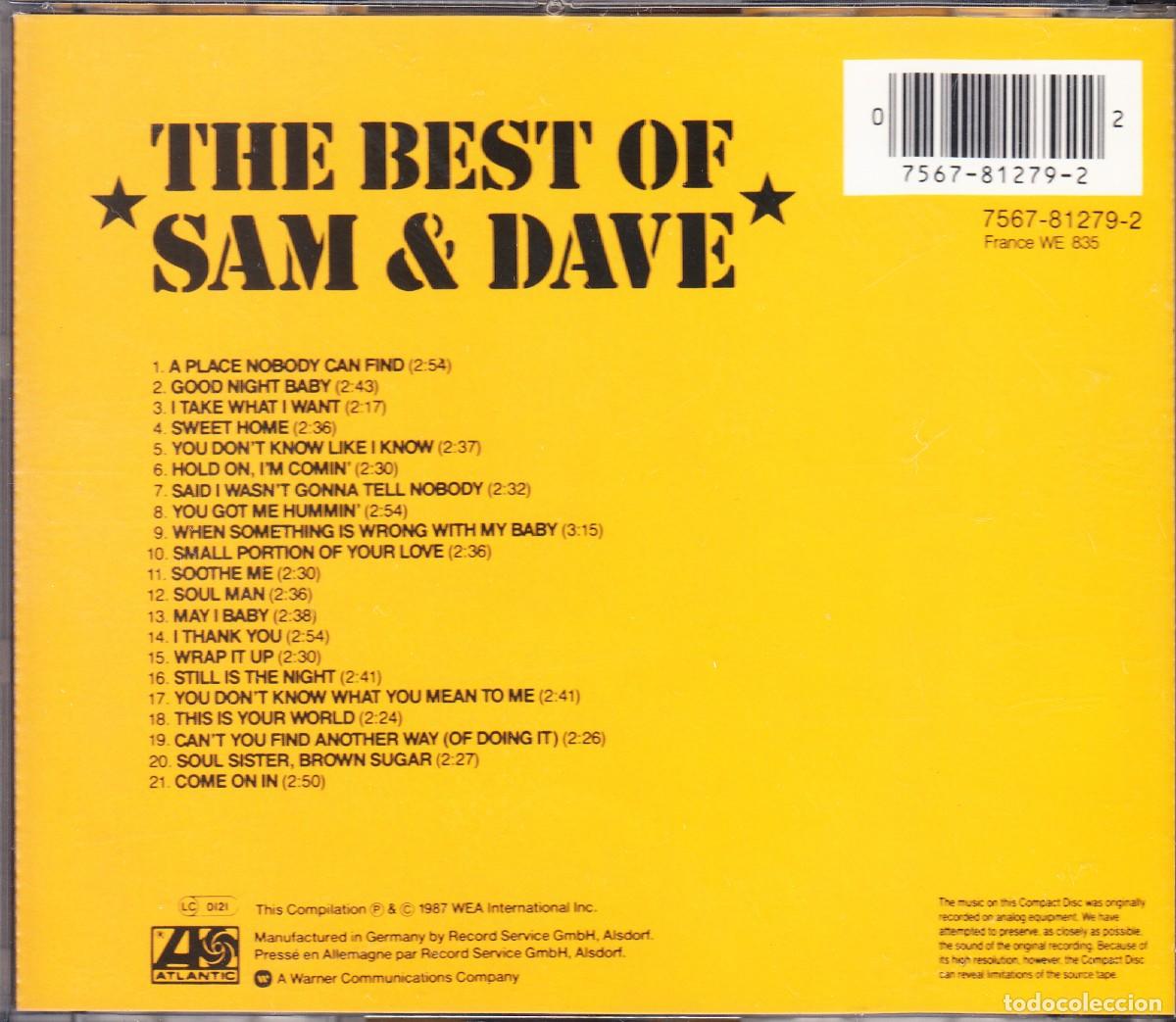 CDs de m&uacute;sica: SAM & DAVE. THE BEST. CD. - Foto 2