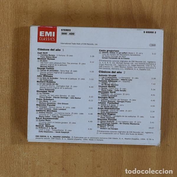 CDs de m&uacute;sica: VARIOS - CLASICOS DEL A&Ntilde;O - 2 CD - Foto 2