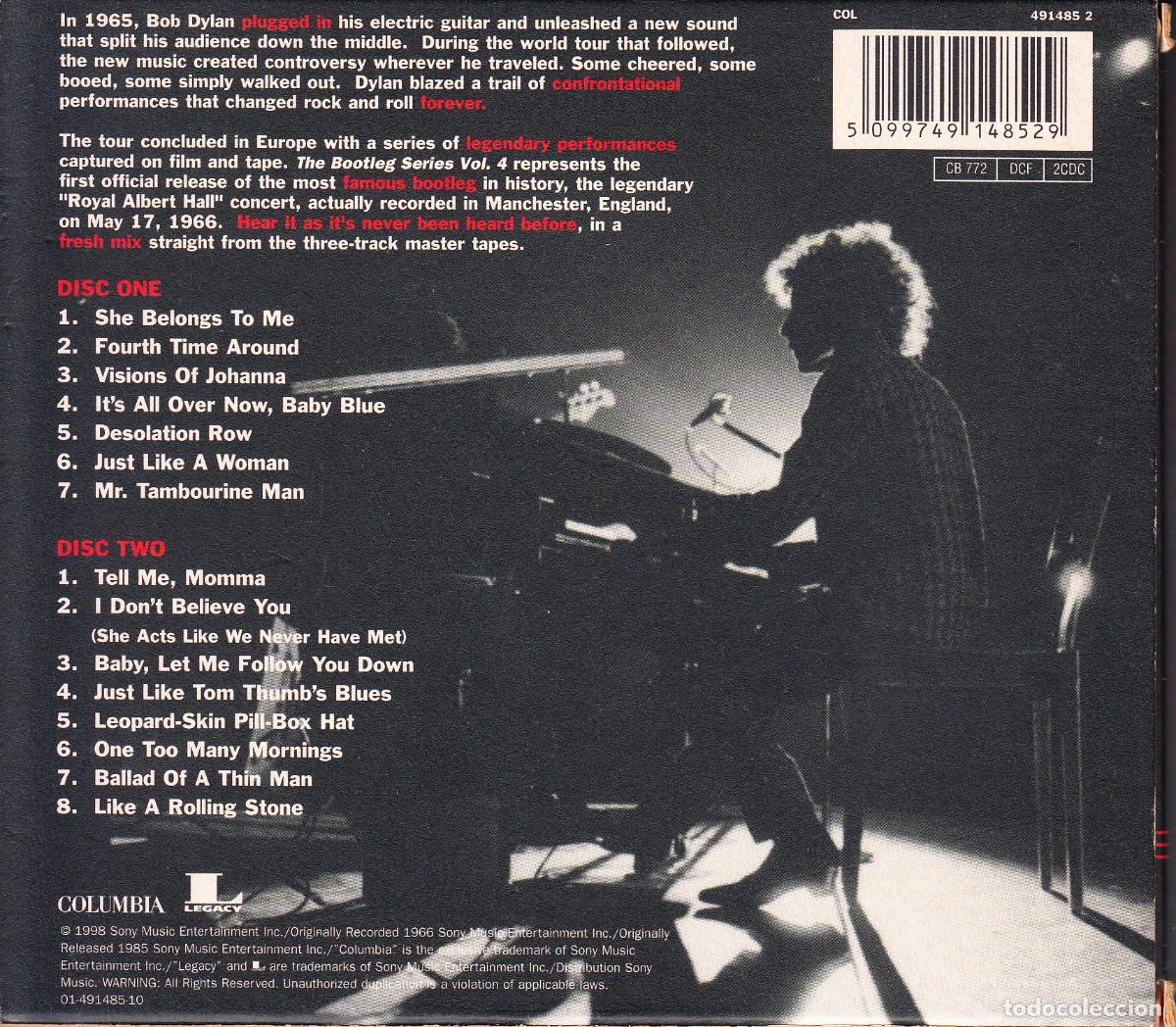 CDs de m&uacute;sica: BOB DYLAN. ROYAL ALBERT HALL 1966. 2 CD. - Foto 2