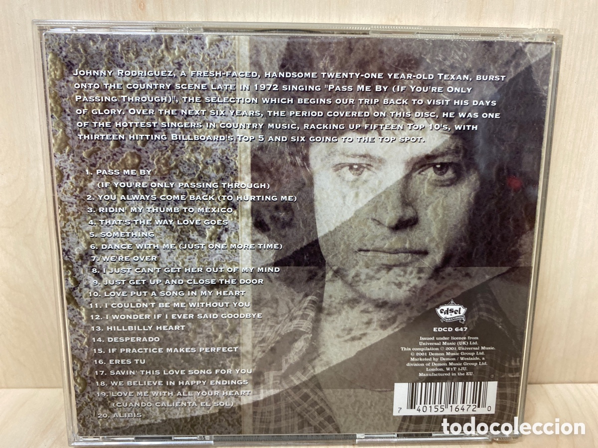 CDs de m&uacute;sica: Johnny Rodriguez - Desperado (His First Twenty Hits) (CD, Comp) - Foto 2