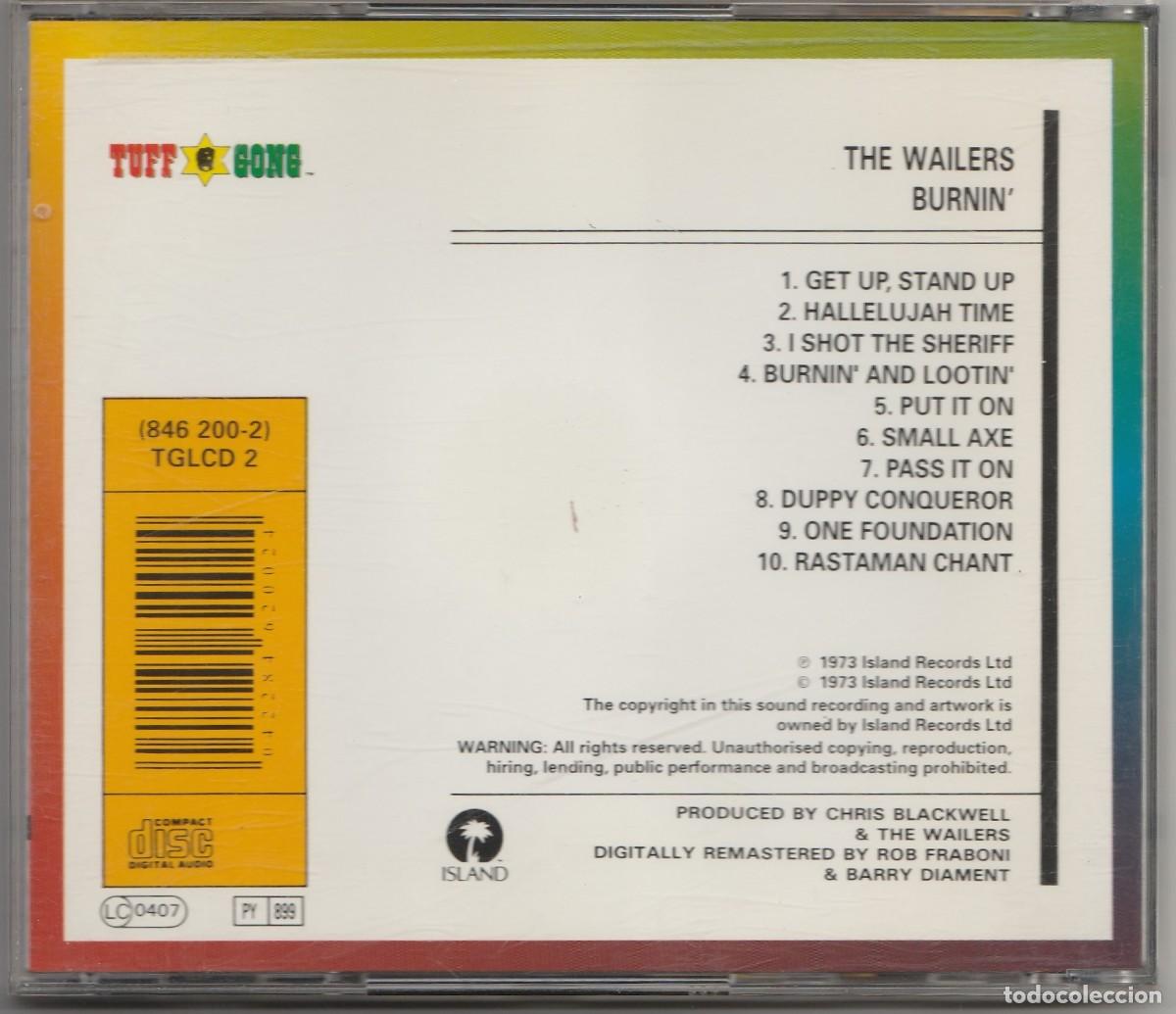 CDs de m&uacute;sica: CD - THE WAILERS &ndash; BURNIN - Foto 2
