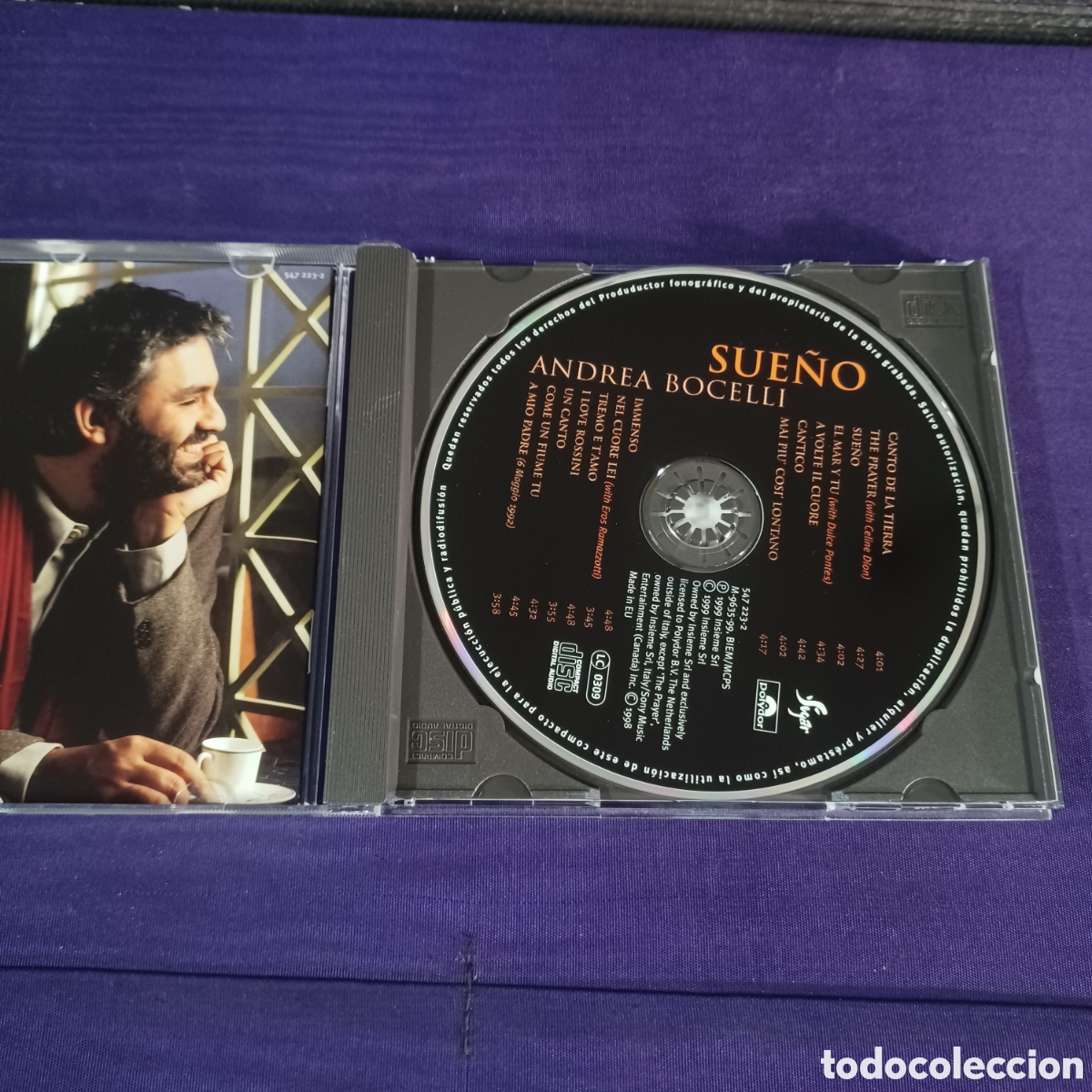 CDs de m&uacute;sica: ANDREA BOCELLI - SUE&Ntilde;O - Foto 2