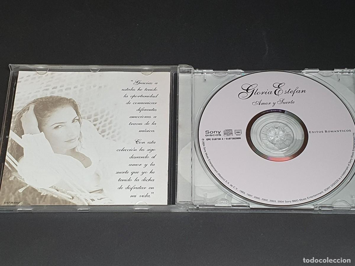 CDs de m&uacute;sica: CD GLORIA ESTEFAN - AMOR Y SUERTE - EXITOS ROMANTICOS - Foto 2