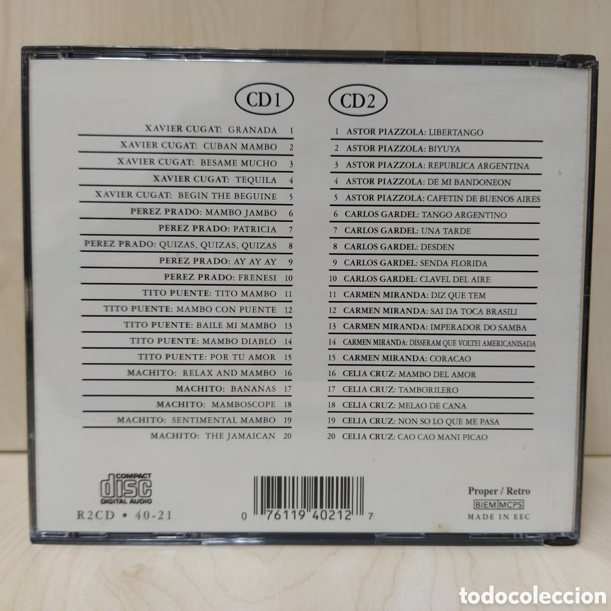 CDs de m&uacute;sica: Various - Tango & Mambo. Caliente! (2 x CD, Album) - Foto 2