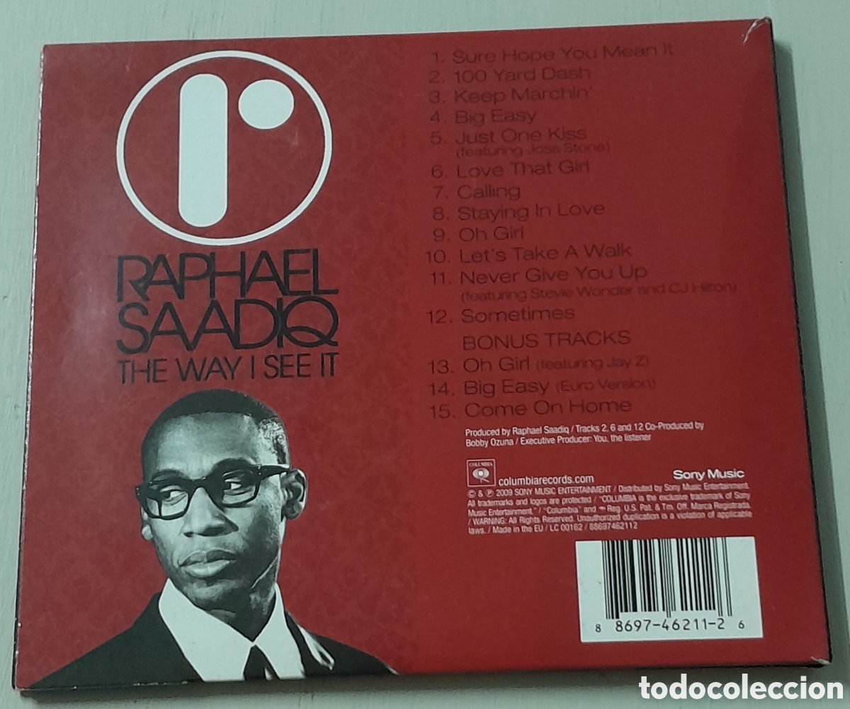 CDs de m&uacute;sica: RAPHAEL SAADIQ - THE WAY I SEE IT - Foto 2