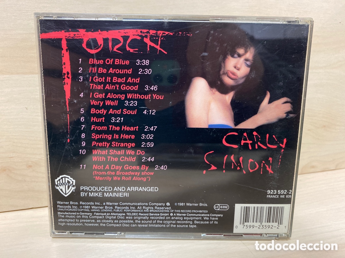 CDs de m&uacute;sica: Carly Simon - Torch (CD, Album) - Foto 2