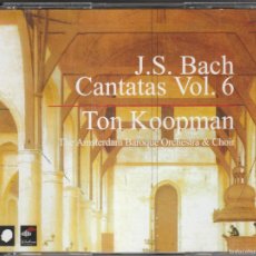 CDs de Música: BACH - CANTATAS VOL. 6 - TON KOOPMAN (3 X CD + LIBRETO ANTOINE MARCHAND 2003). Lote 403042199