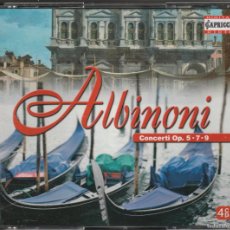 CDs de Música: ALBINONI - CONCERTI OP. 5 - 7 - 9 (4 X CD CAPRICCIO 2005). Lote 403045334
