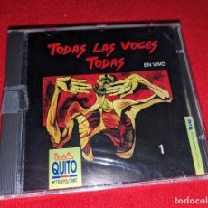 CDs de Música: TODAS LAS VOCES EN VIVO 1 CD AUTE+GRUPO FORTALEZA+PUEBLO NUEVO+ALBERTO CORTEZ++. Lote 403046769