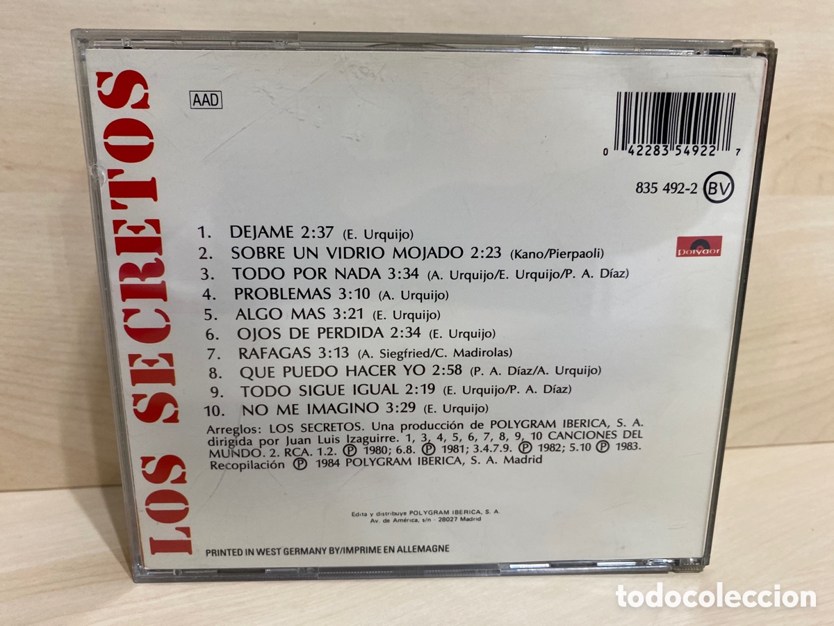 CDs de m&uacute;sica: Los Secretos - Lo Mejor (CD, Comp) - Foto 2