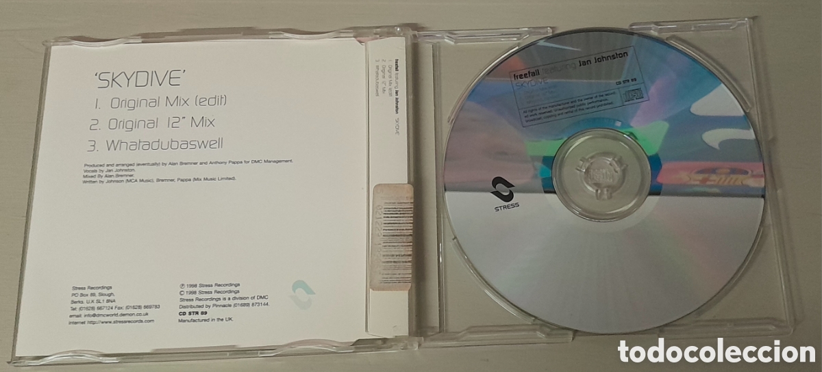 CDs de m&uacute;sica: FREEFALL FEATURING JAN JOHNSON - SKYDIVE - CDSINGLE - Foto 2